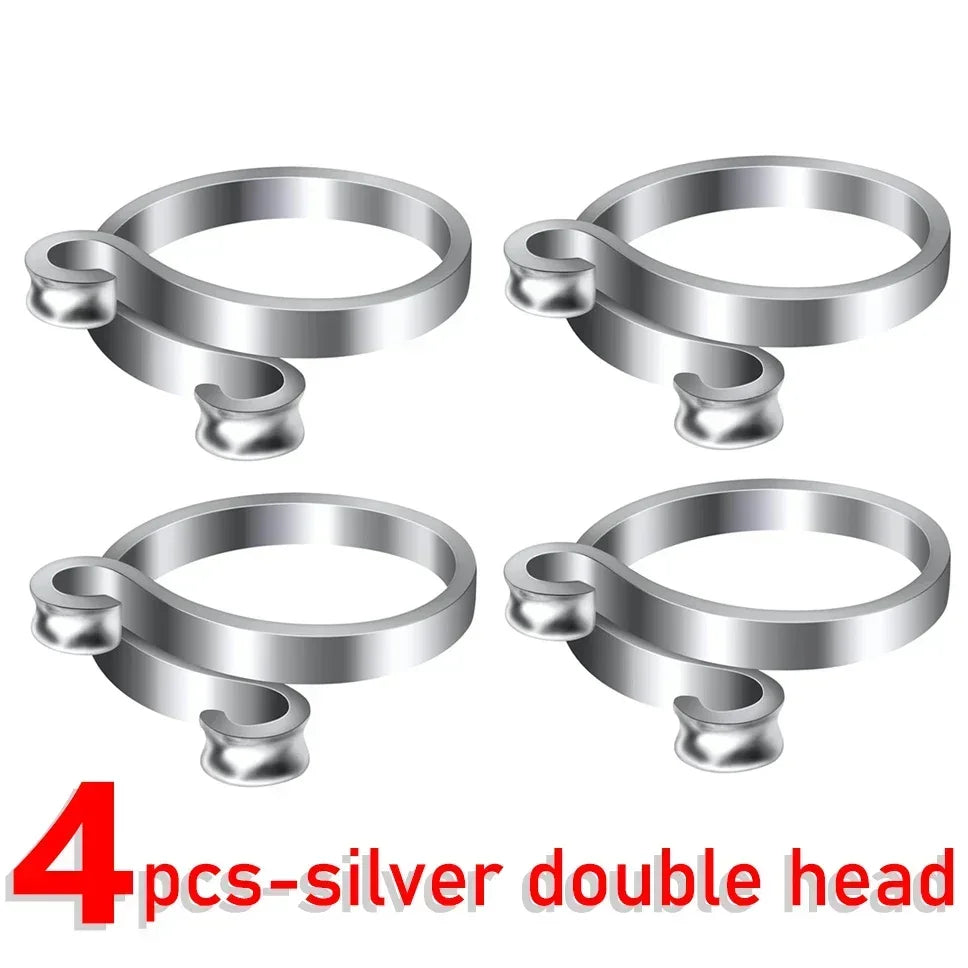 4/1pcs Adjustable Knitting Crochet Loop Rings DIY Yarn Guide Finger Faster Holder Open Fingering Crocheters Tool Sewing Supplies