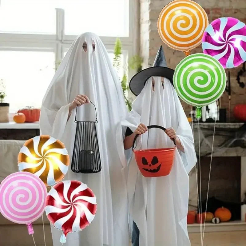 Sweet Candy Balloons Round Lollipop Balloon Children Birthday Party Decorations kids Baby Shower Wedding Supplies