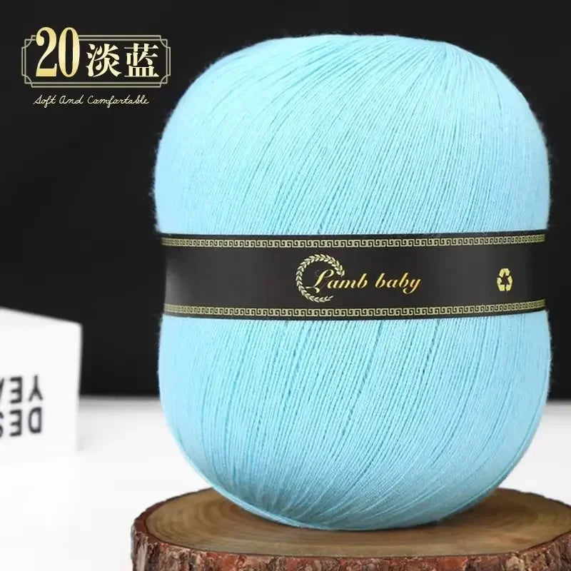 150G Colorful Fine Cotton Yarn for Hand Knitting Silk Cotton Yarn for DIY Light weight Sweater Knitting yarn wholesale