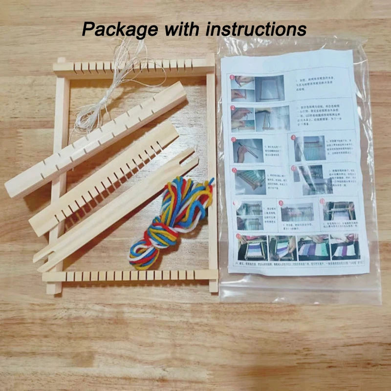 Loom Kit Wooden Loom Weaving Crafts DIY craft loom suitable for beginners and children