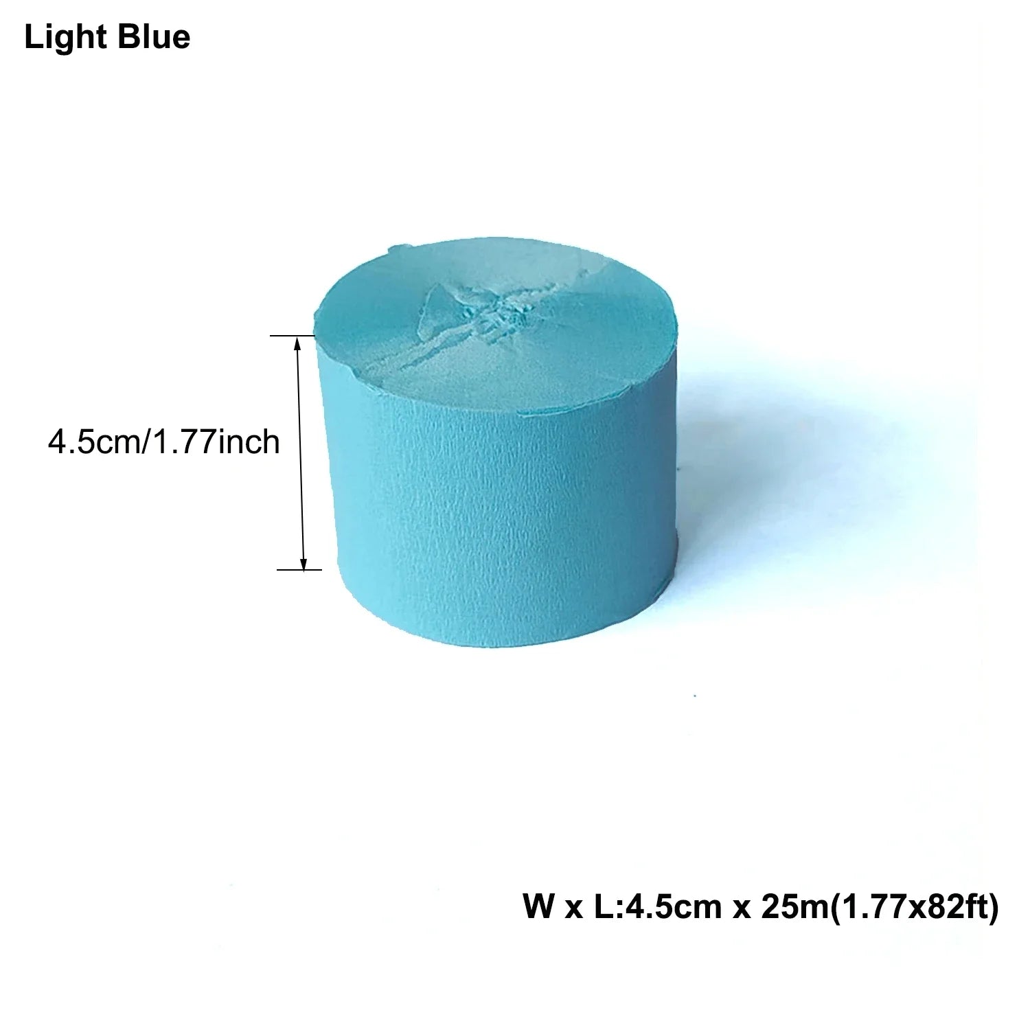 1pcs 4.5cmx25m Colored Crepe Paper Roll Origami Crinkled Crepe Paper Craft DIY Flowers Decoration Gift Wrapping Paper Craft