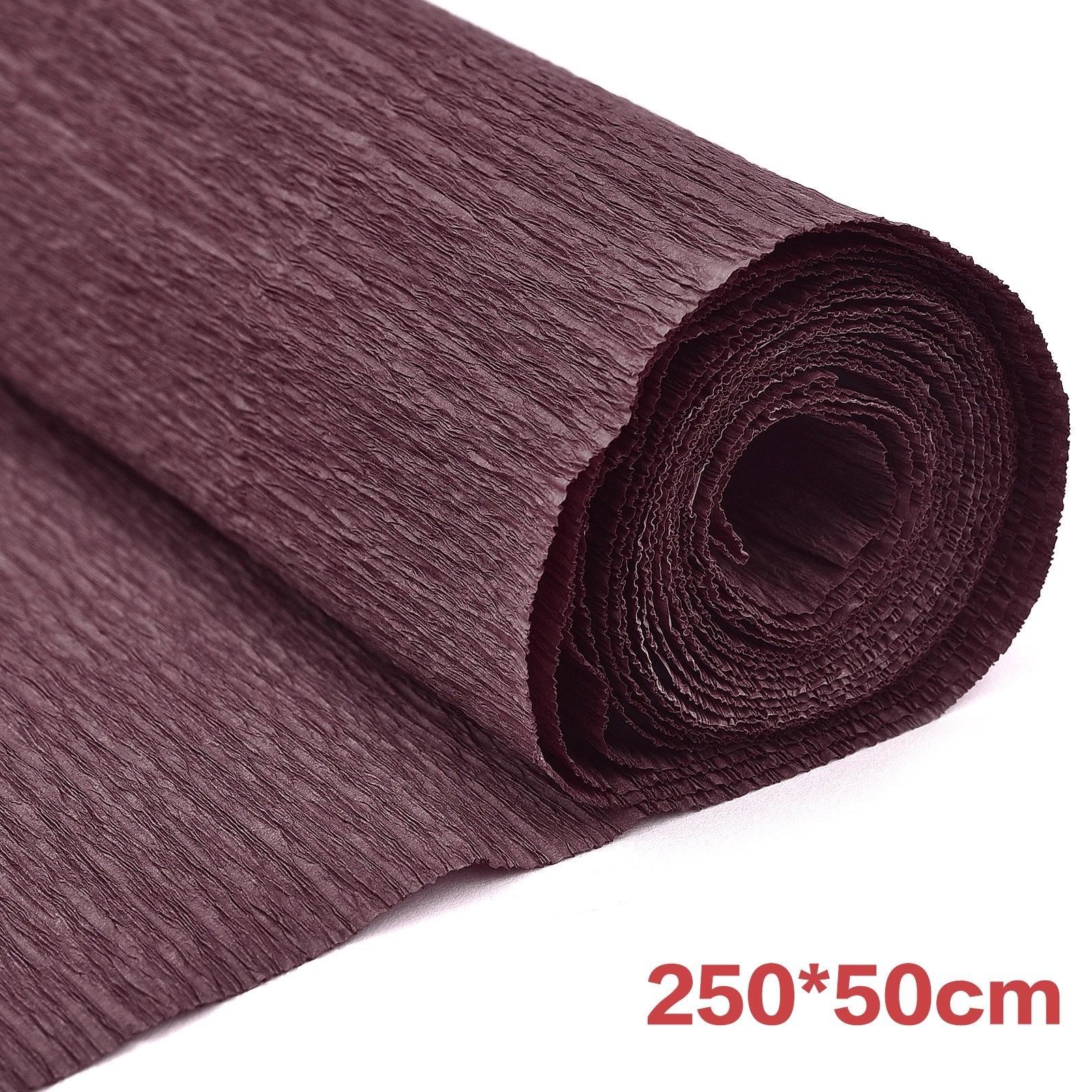 250x50cm Crepe Paper Colored Roll Origami Crinkled Crepe Paper Craft DIY Flowers Decoration Gift Wrapping Thickened Paper Craft