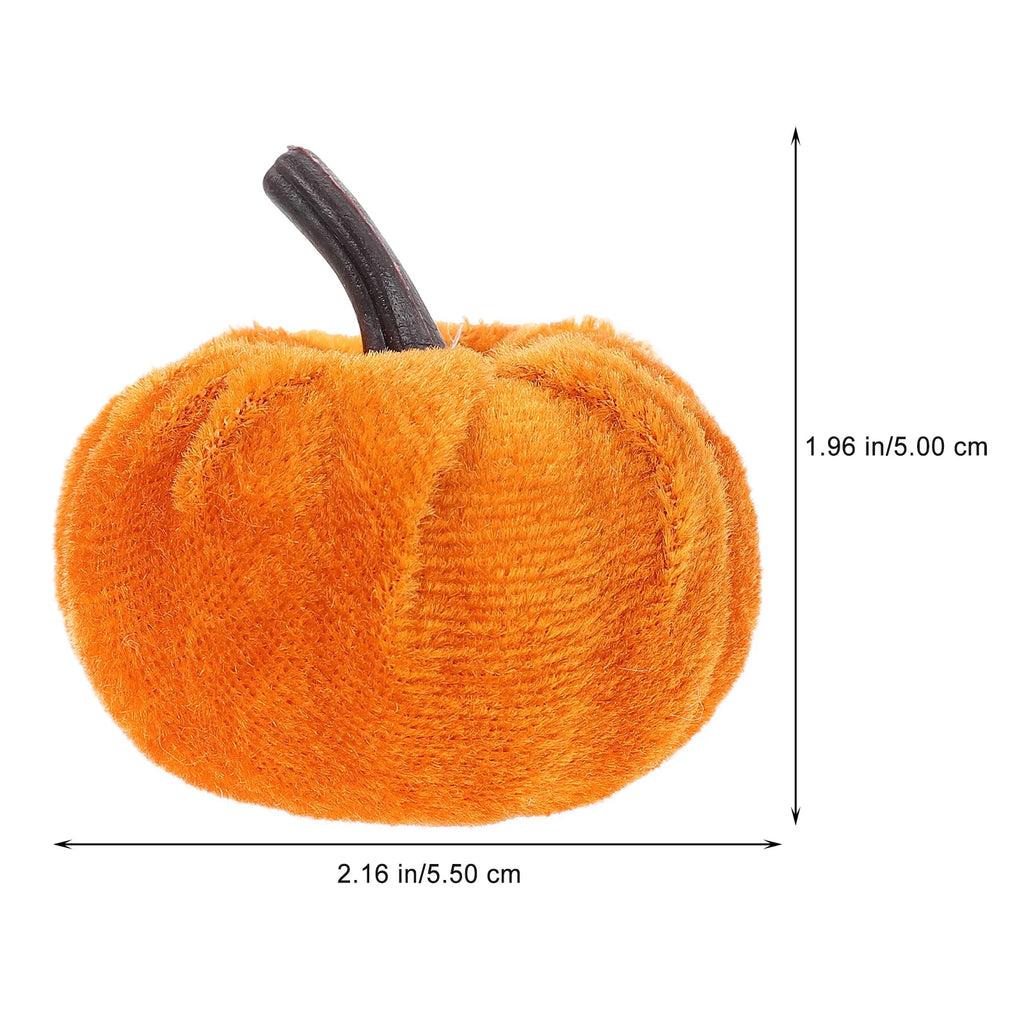 10Pcs Simulation Pumpkin Ornament Decorative Rustic Harvest Festival Party Fake Pumpkin Scene Layout Decor Photo Prop