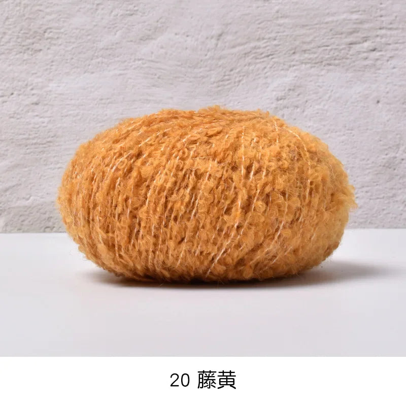 50g/roll Velvet Yarn Soft Cotton Knitting Crochet Dyed Yarn DIY Hand-woven Wool Crochet Sweater Hat Dolls 200M