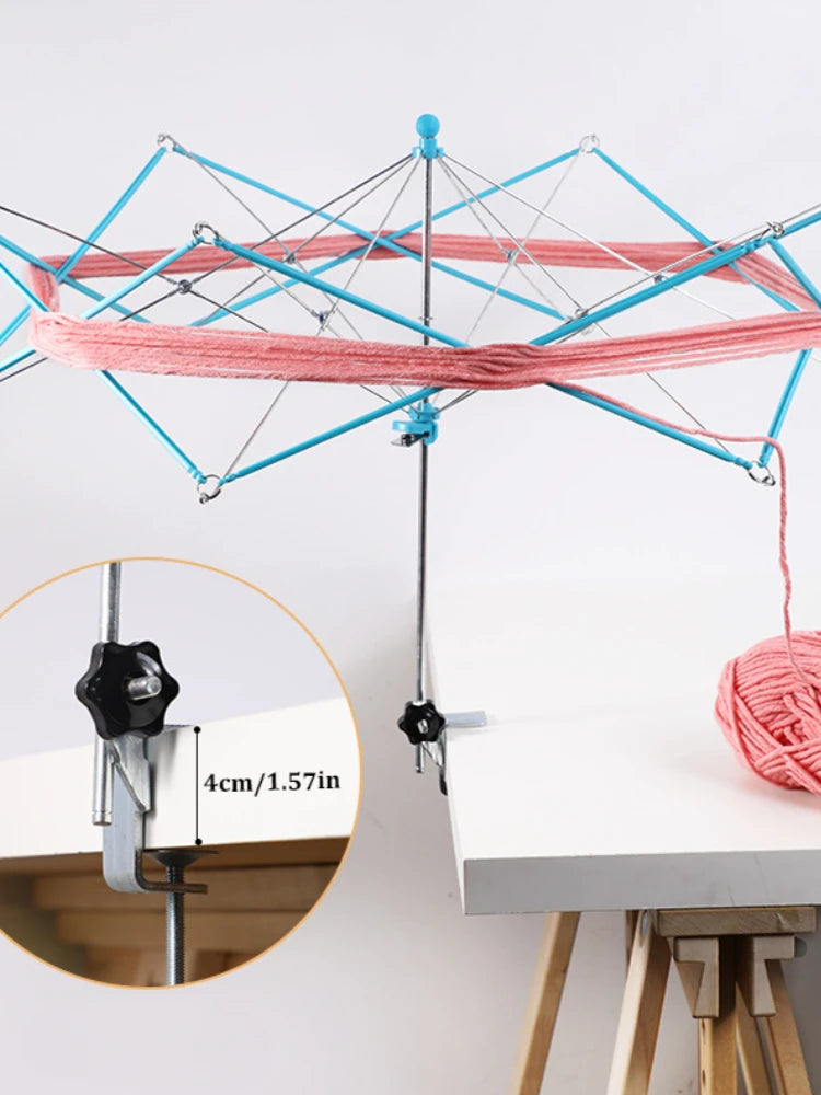 Umbrella Shape Swift Yarn Thread Fiber String Wool Winder Holder Hand Knitting Craft Tools For Patchwork DIY Accessories