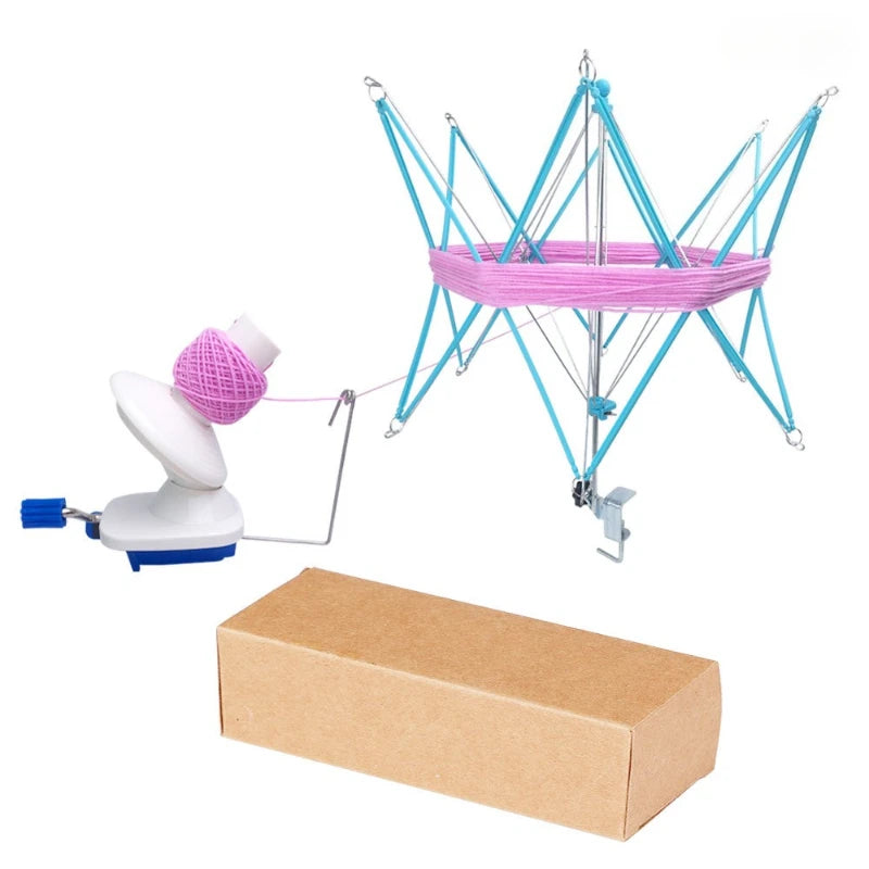 Crochet Yarn Winder for Crocheting and Umbrella Swift Set - Yarn Spinner for Crocheting,Cake Ball Winder,Roller, Baller, Spooler