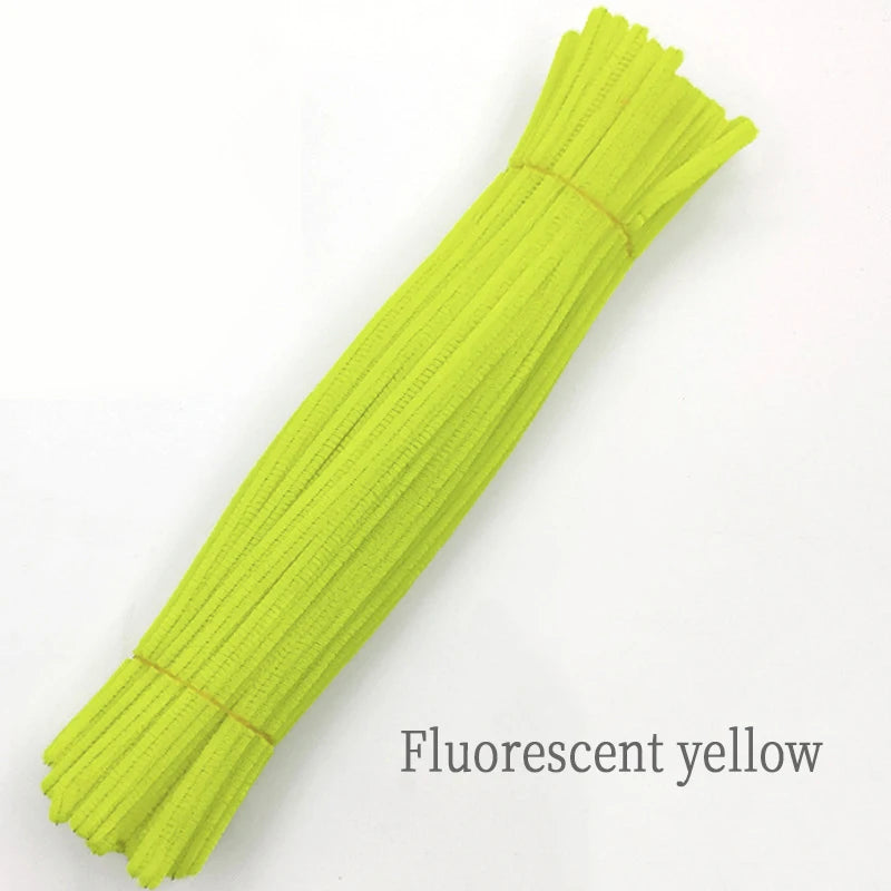 Chenille Stem Plush Stick Kids DIY Creative Toy Chenille Sticks Cleaners Kindergarten Educational Handmade Material Plush Strips