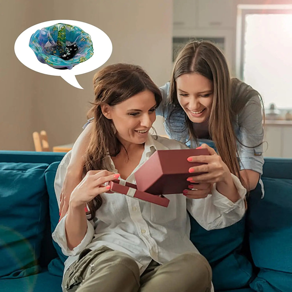 Ring Holder Resin Mold, 1Pcs Rose Ring Dish Silicone Molds for Epoxy Resin, Silicone Resin Molds for DIY Jewelry Holder Dish, Re