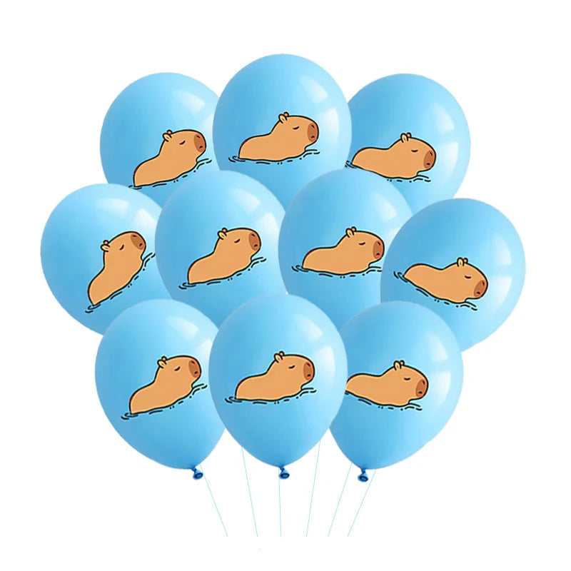 Capybara Balloons Baby Shower Globos Kids Toy Gifts Cute Kapibala Boys Girls Birthday DIY Party Decoration Capybara Foil Balloon