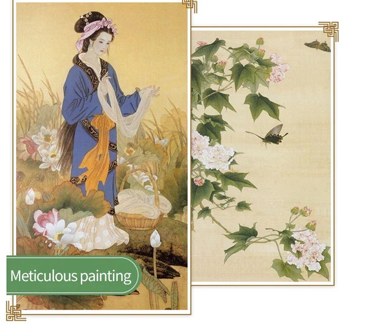 6/9/12/16Pcs Chinese Calligraphy Brushes Set with Roll-up Bamboo Brush Holder Sumi Painting Writing Kanji Art Watercolor Brush