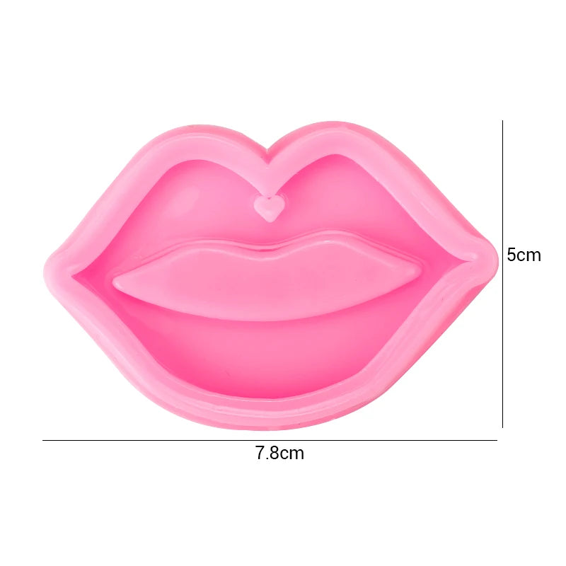 Dog Paw Print Resin Molds Heart Shape Keychain Casting Silicone Molds for Key Chain Pendant Making Epoxy Resin Craft Jewelry DIY