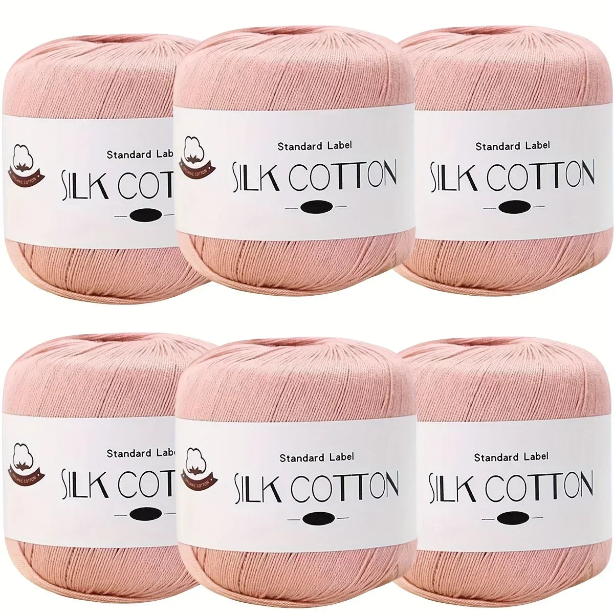 Silk Cotton Yarn - Fine Lace Thread for Crochet, Knitting Sweater,Shawls, Scarves, and DIY Crafts, Soft Durable Yarn 1.76oz/pc