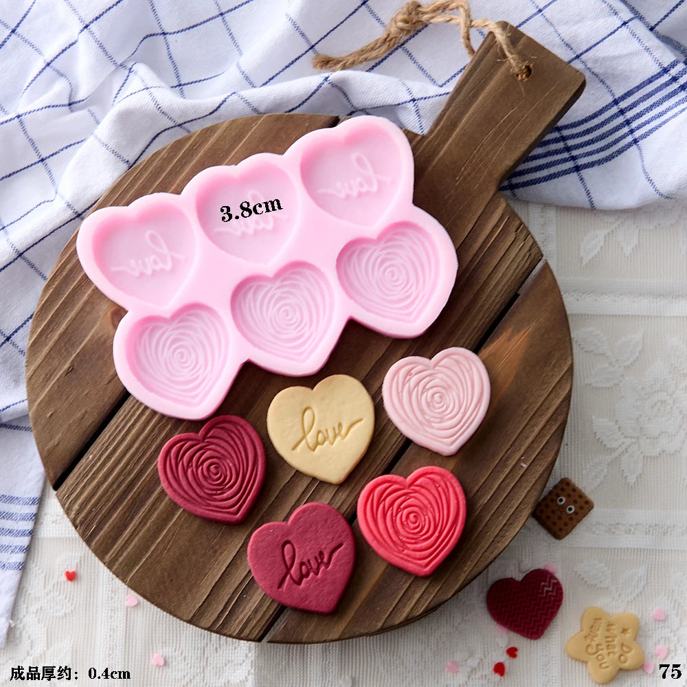 VERIDIAN Waffle Biscuit Silicone Molds Bunny Bear Chocolate Fondant Cake Mold Baking Accessories Cake Decoration Accessories