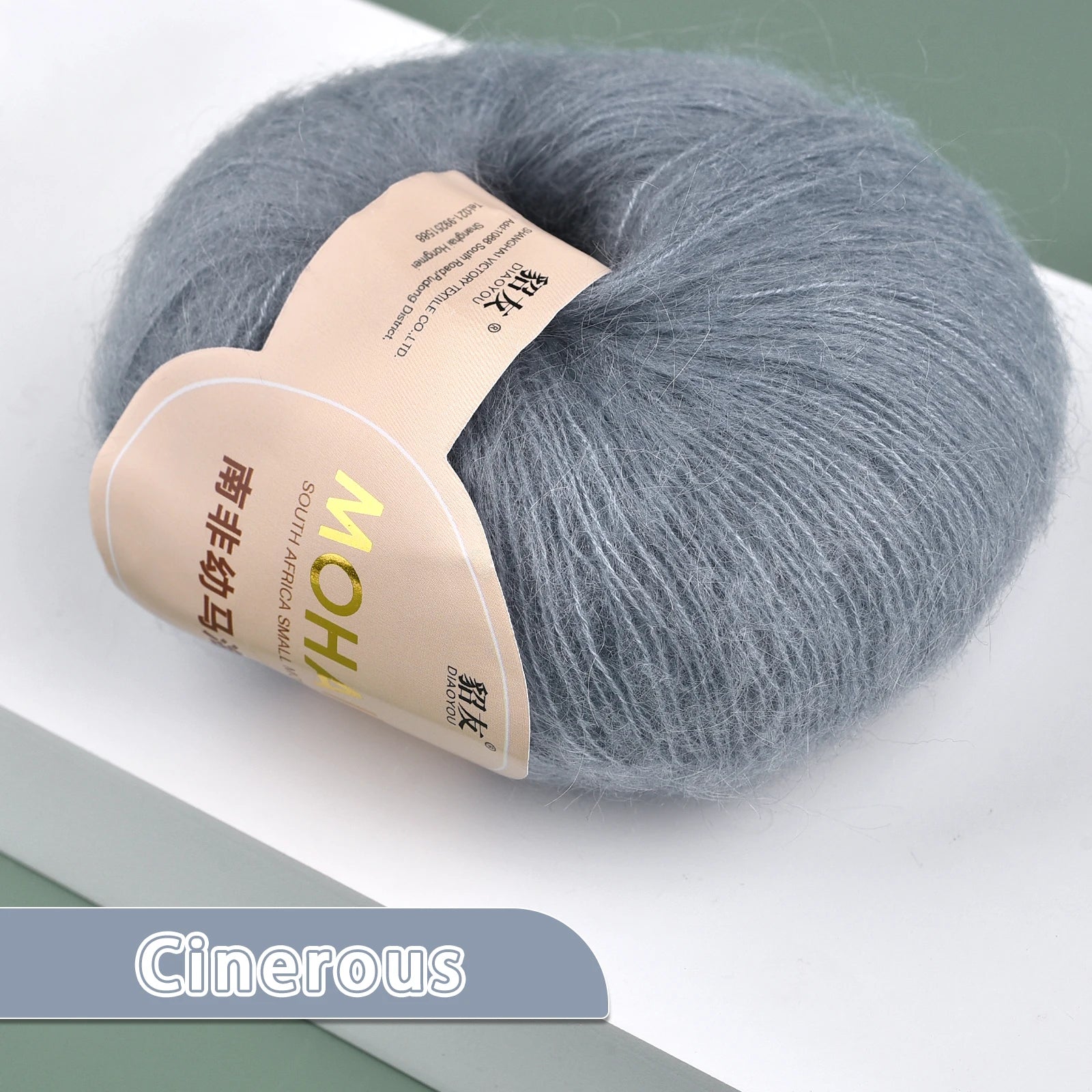 25g/Roll Soft Wool Knitting Cashmere Long Thin Yarn Roll Mohair Yarn DIY Hand Crochet Soft Mohair Cashmere Wool Knitting Yarn