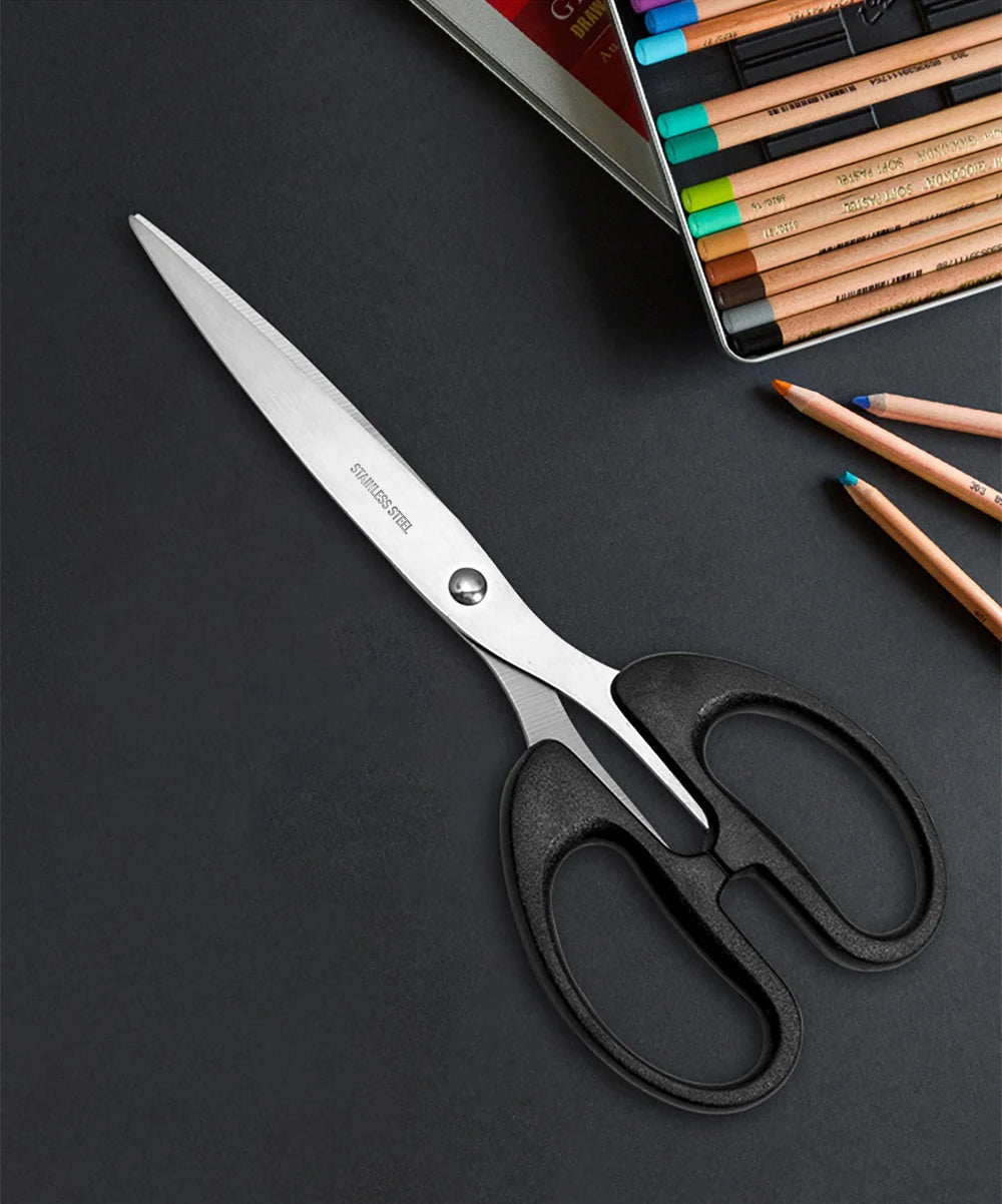 7.9" Scissors, Stainless Steel Blades, Soft Grip Handle, Suitable for Households,Offices and Schools, All Purpose