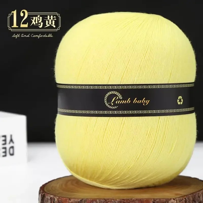 150G Colorful Fine Cotton Yarn for Hand Knitting Silk Cotton Yarn for DIY Light weight Sweater Knitting yarn wholesale
