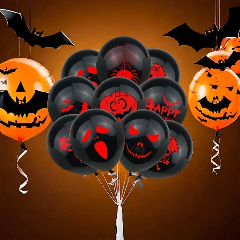 Halloween Latex Balloons  Scary Ghost Pumpkin Horror Party Decorations for Halloween Party Supplies, Bar, Festival, Birthday