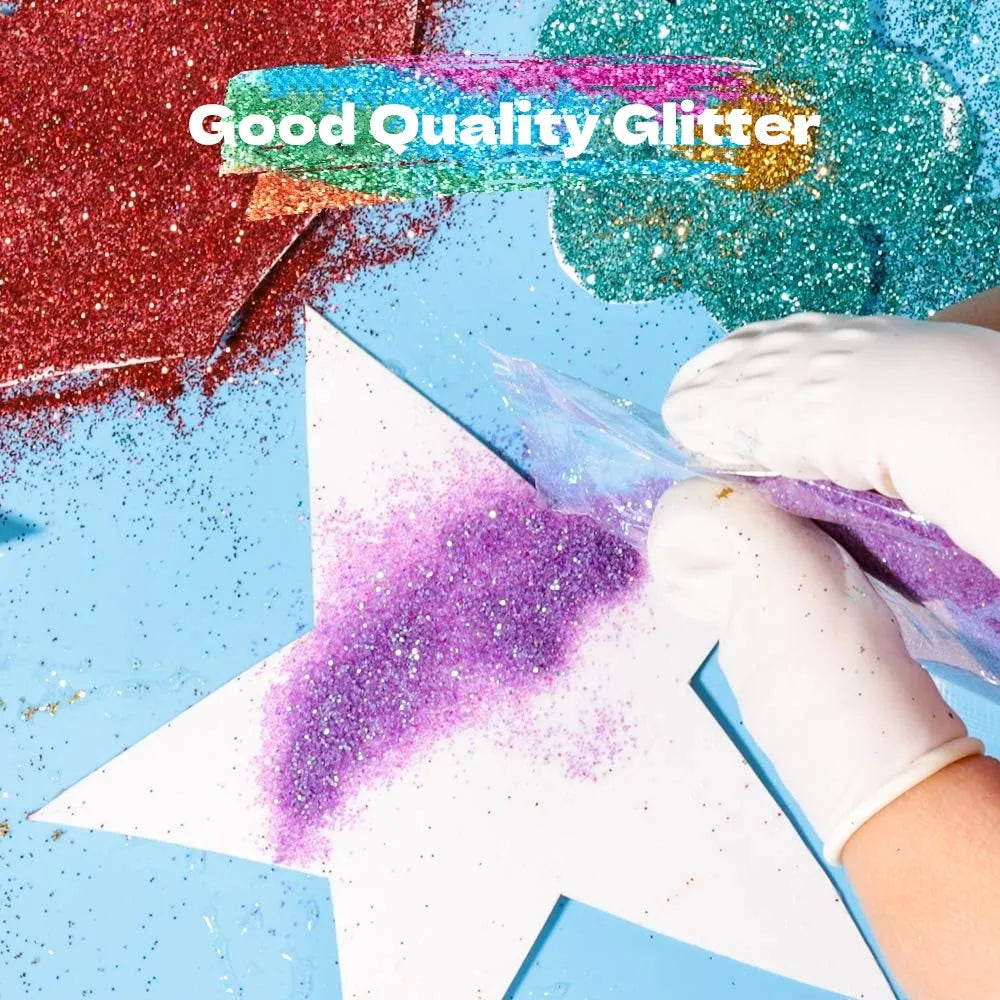 100g/50g Holographic Laser Extra Fine Glitter Dazzling Nail Glitter Powder DIY Art Crafts Resin Tumbler Decoration Shiny Glitter