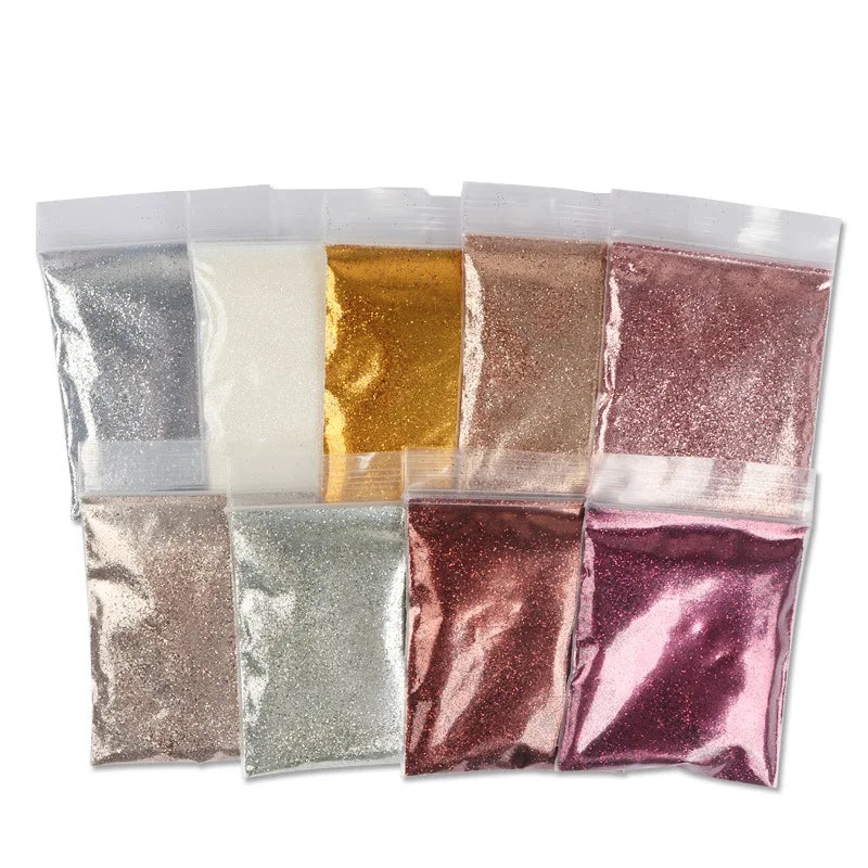 10g/Bag Holographic Fine Glitter Powder For Epoxy Filling Laser Glitter Gold Silver Fine Powder DIY Resin Mold Filling Crafts