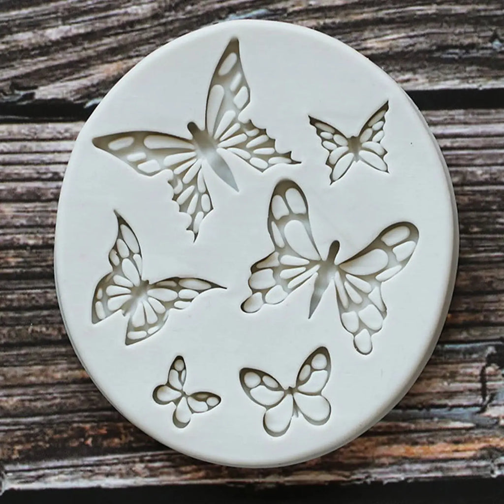 Butterfly Fondant Silicone Sugarcraft Wedding Cake Decorating Tools Resin Chocolate Molds For Baking
