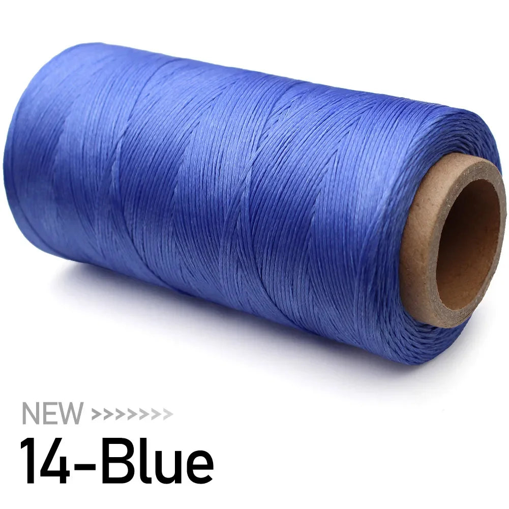 Flat Waxed Thread for Leather Sewing Wax String Polyester Cord Craft Stitching Bag Bookbinding Sail Bracelet Braid Jewelry DIY