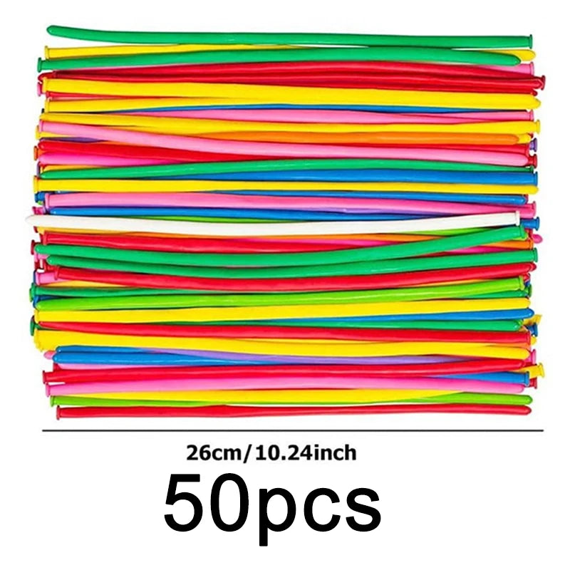 50/100pcs Balloons Latex Spiral / Long / Round Balloon Colored Festival Party Decorations Supplies DIY Birthday Wedding TMZ