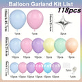 A Set of 118 Rainbow Balloon Arch Decorations, Suitable for Birthday Parties, Valentine'S Day, Mother'S Day, Engagement Gifts, Bridal Showers, Wedding Decorations, Anniversary Celebrations, Graduation Events, Holiday Decorati