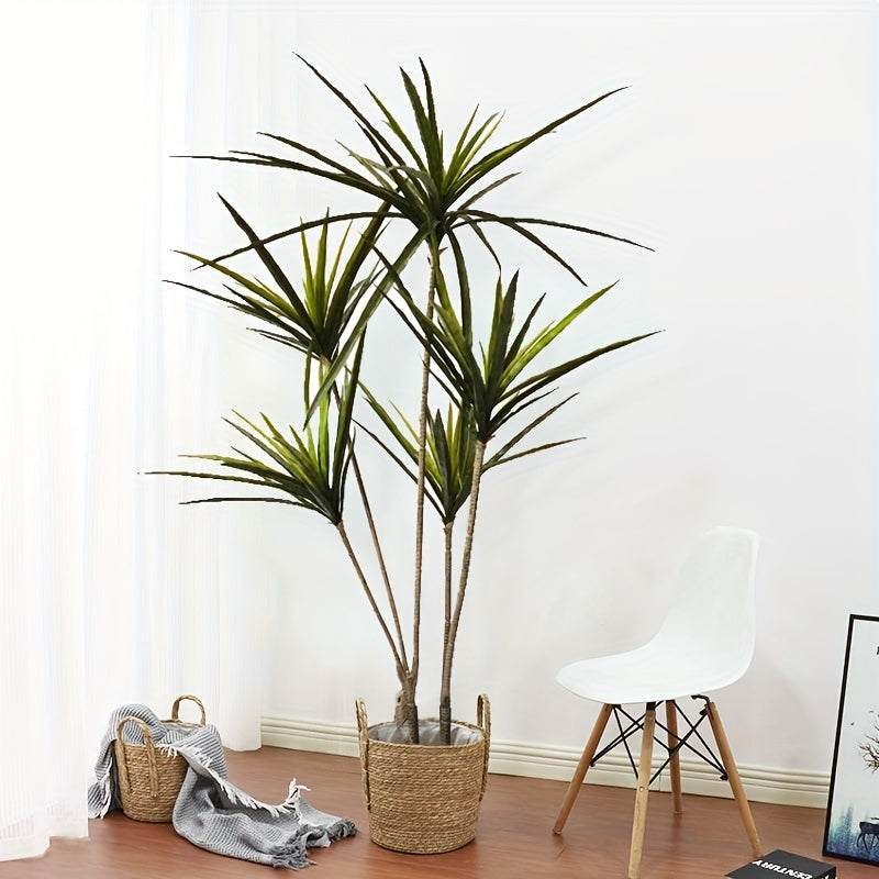 Artificial Dracaena Plant, 90cm/120cm Tropical Tree, Faux Palm Leaves Cycas for Home Office Decor, Plastic, Floor Standing, No Container, Ideal for Wedding, Engagement, Christmas, Halloween, Easter, Thanksgiving, Valentine'S