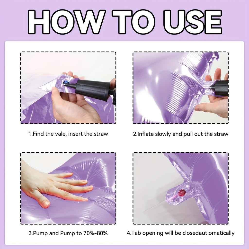 27 Pack, Blue And Purple Square Foil Balloons Wall, 19 Inch Double Sided Chrome Square Balloon Kit For Party, Princess Wedding, Anniversary, Birthday for party Decorations.