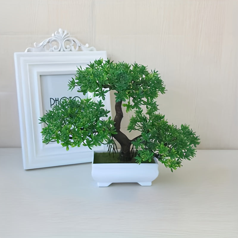 1pc Mini Cloud Pine Artificial Bonsai - Perfect for Home & Office Decor, Ideal Housewarming Gift