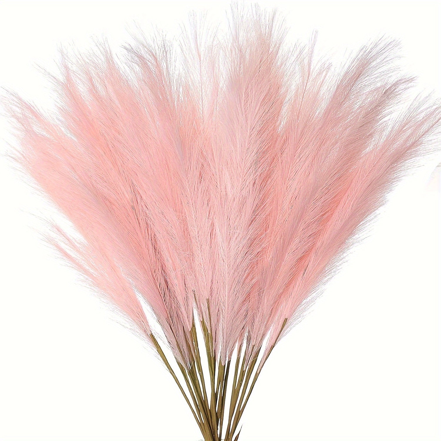 18pcs Artificial Plant Pampas Grass, 21.6in/55cm Faux Plant Vase Flower Arrangement, Fall Family Kitchen Bohemian Decoration Festival Wedding Party Decoration Atmosphere Props