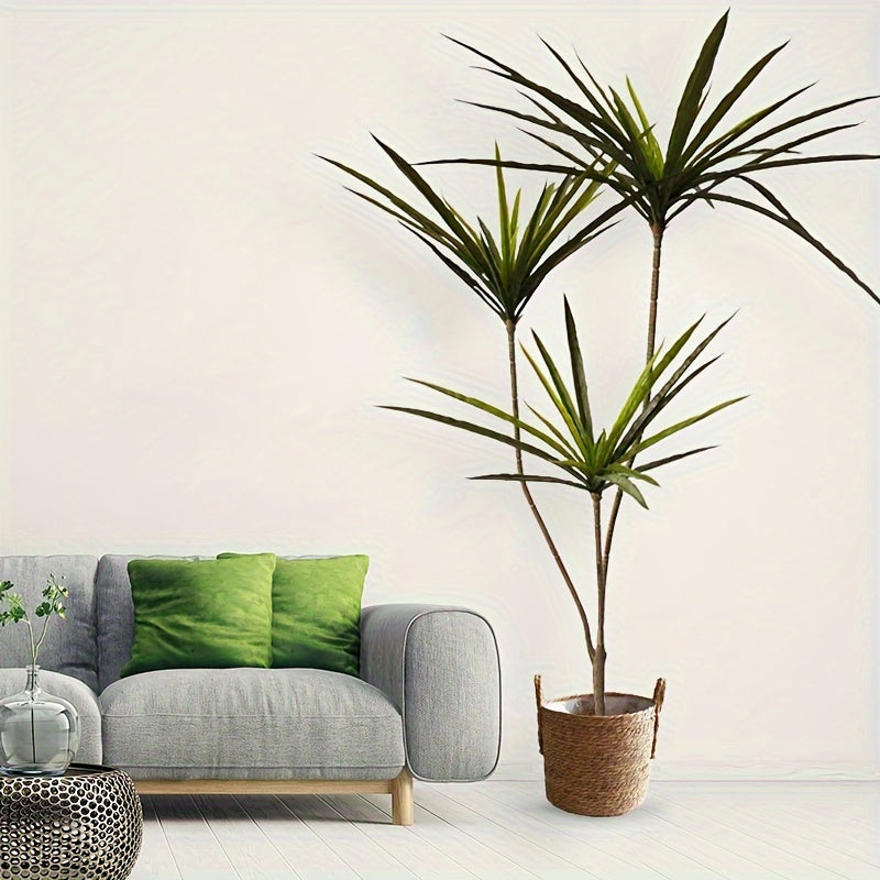 Artificial Dracaena Plant, 90cm/120cm Tropical Tree, Faux Palm Leaves Cycas for Home Office Decor, Plastic, Floor Standing, No Container, Ideal for Wedding, Engagement, Christmas, Halloween, Easter, Thanksgiving, Valentine'S