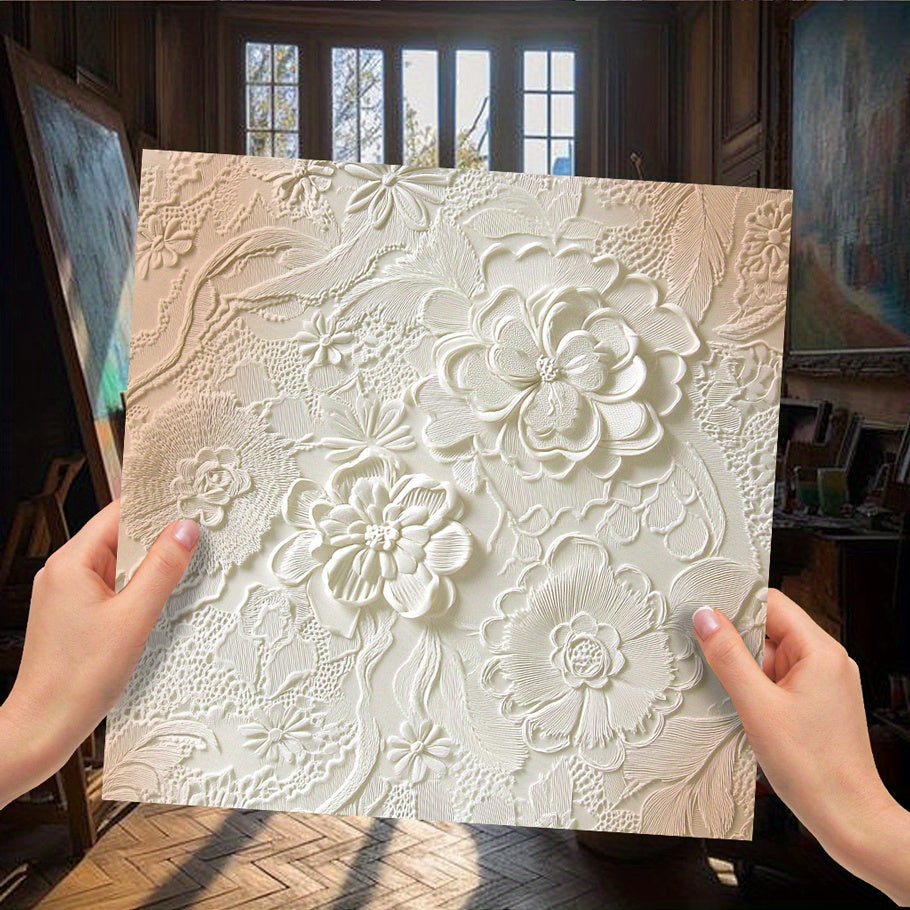 108pcs of flower silhouette decorative paper, scrapbook paper suitable for junk diary handmade background decoration and other scenes