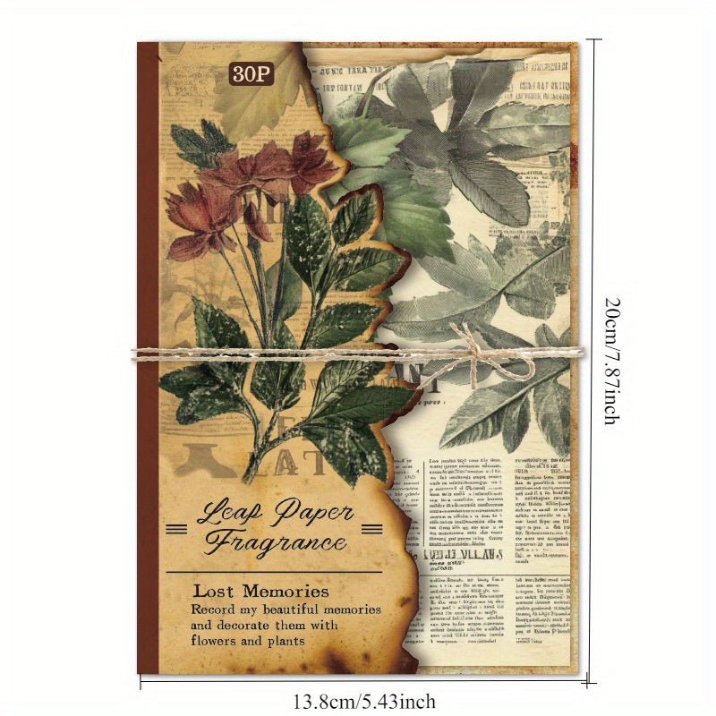 120sheets (4packs) Vintage Journal Scrapbook Paper Kits for Bullet Journals Junk Planners Aesthetic Decor Diary Art Collage Album