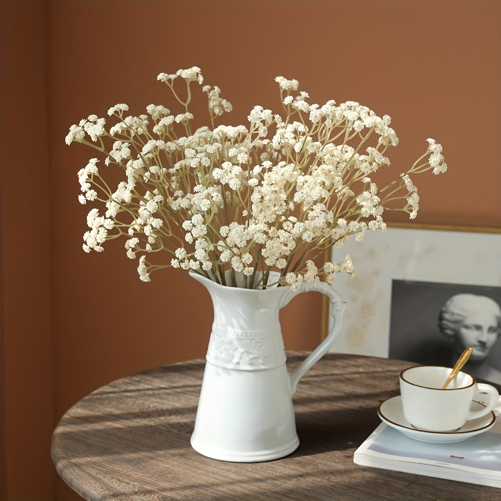 5pcs Real Touch Artificial Gypsophila Flowers - Perfect for Weddings, DIY Floral Arrangements, Home Decor and More!