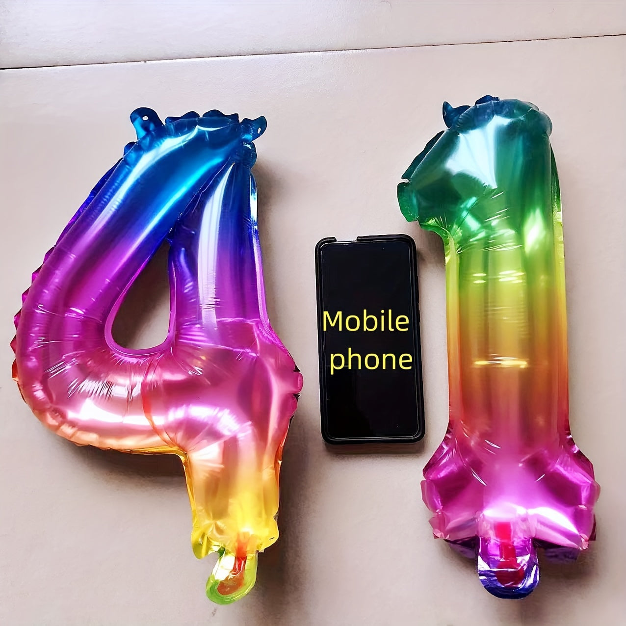 1pc, 16 Inch Party Birthday Decoration Aluminum Film Balloon Jelly Color Numbers 0-9, Aluminum Film Balloon, Birthday Photo Prop, Birthday Party Anniversary Party Scene Decor Arrangement, Room Decor, Indoor Decor