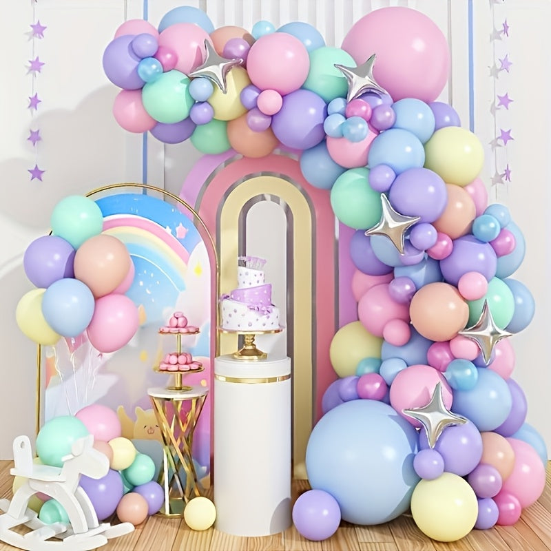 A Set of 118 Rainbow Balloon Arch Decorations, Suitable for Birthday Parties, Valentine'S Day, Mother'S Day, Engagement Gifts, Bridal Showers, Wedding Decorations, Anniversary Celebrations, Graduation Events, Holiday Decorati