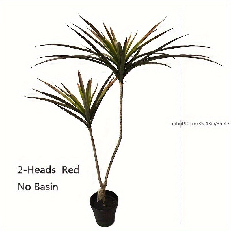 Artificial Dracaena Plant, 90cm/120cm Tropical Tree, Faux Palm Leaves Cycas for Home Office Decor, Plastic, Floor Standing, No Container, Ideal for Wedding, Engagement, Christmas, Halloween, Easter, Thanksgiving, Valentine'S