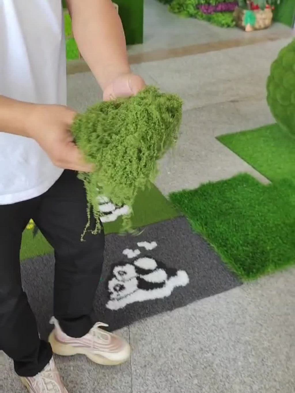 20g Artificial Fake Moss for DIY Miniature Landscape, Green Plant Lawn Decoration for Pots, Windowsill Decor