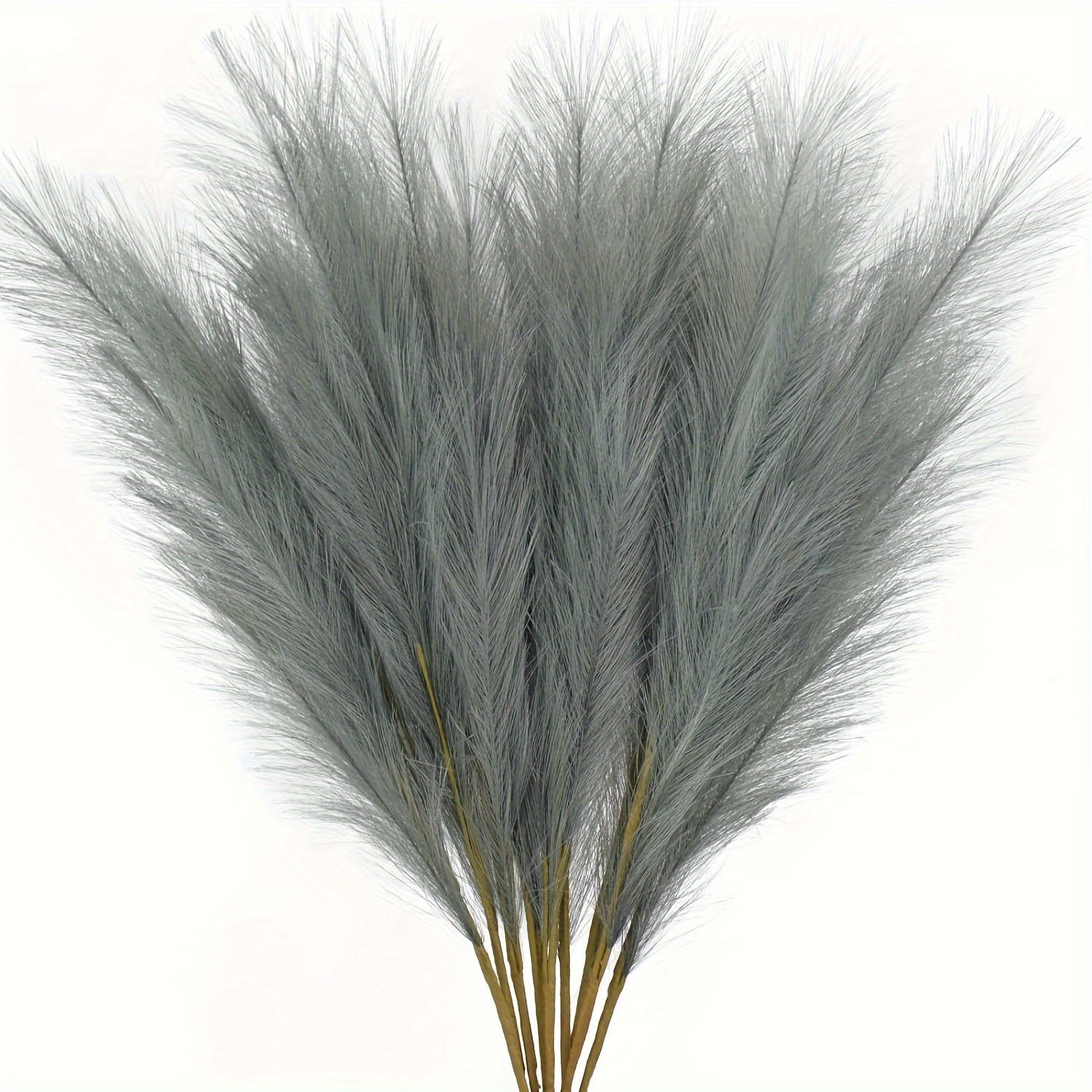 18pcs Artificial Plant Pampas Grass, 21.6in/55cm Faux Plant Vase Flower Arrangement, Fall Family Kitchen Bohemian Decoration Festival Wedding Party Decoration Atmosphere Props