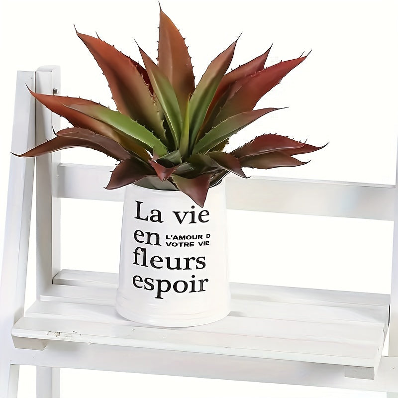 1pc, Large Artificial Succulents Aloe Plants, Real Touch Fake Flowers Unpotted For Home Wedding Festival Arrangement, Autumn Thanksgiving Winter Xmas Christmas Home Decor