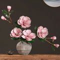 1pc European Style Magnolia Flower Branch - Artificial Flower Arrangement for Living Room, Bedroom, and Outdoor Garden Decor - Perfect Valentine's Day Gift